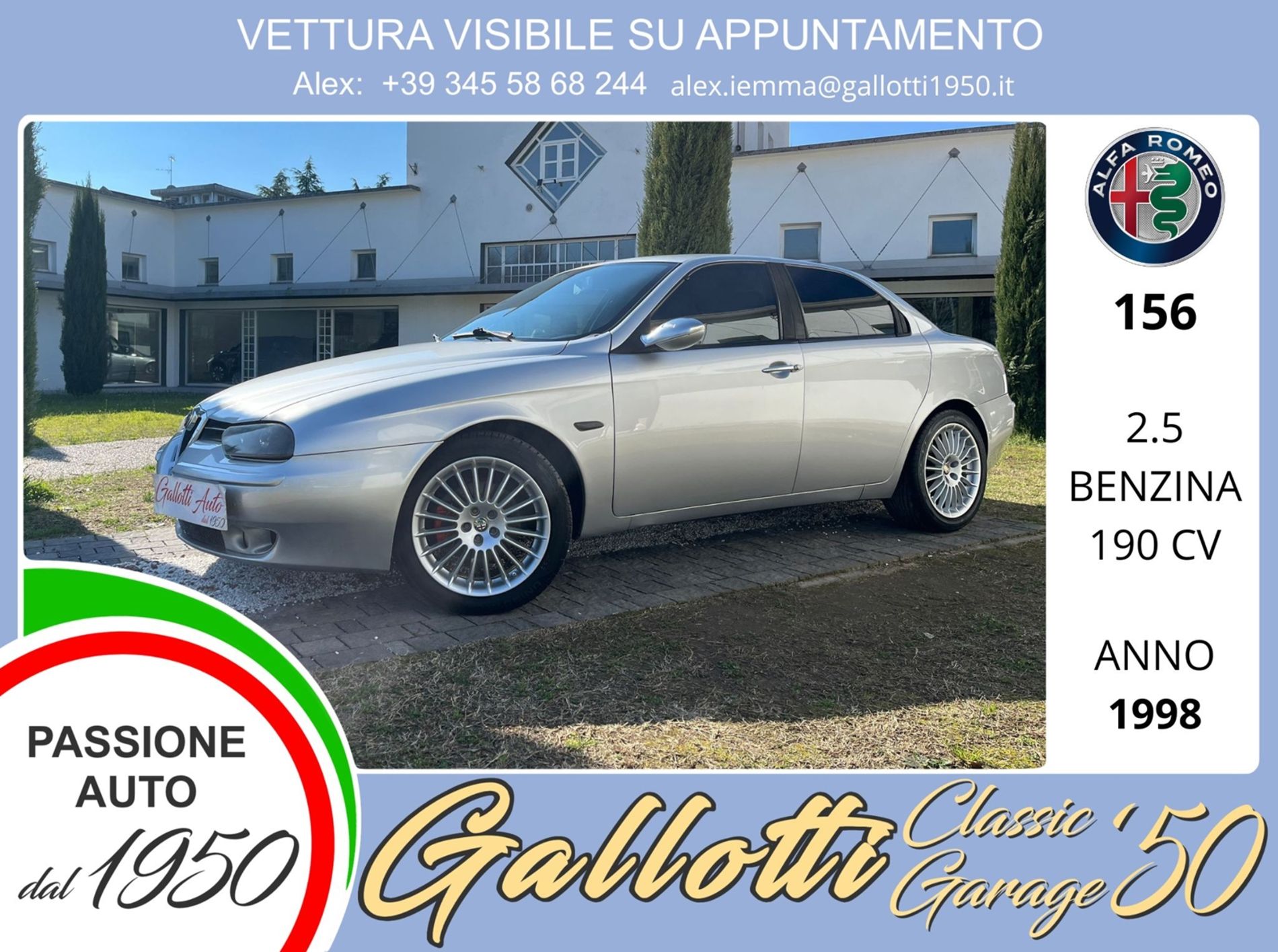 ALFA ROMEO 156  SWAP 3.0 v6 - Gallotti Auto